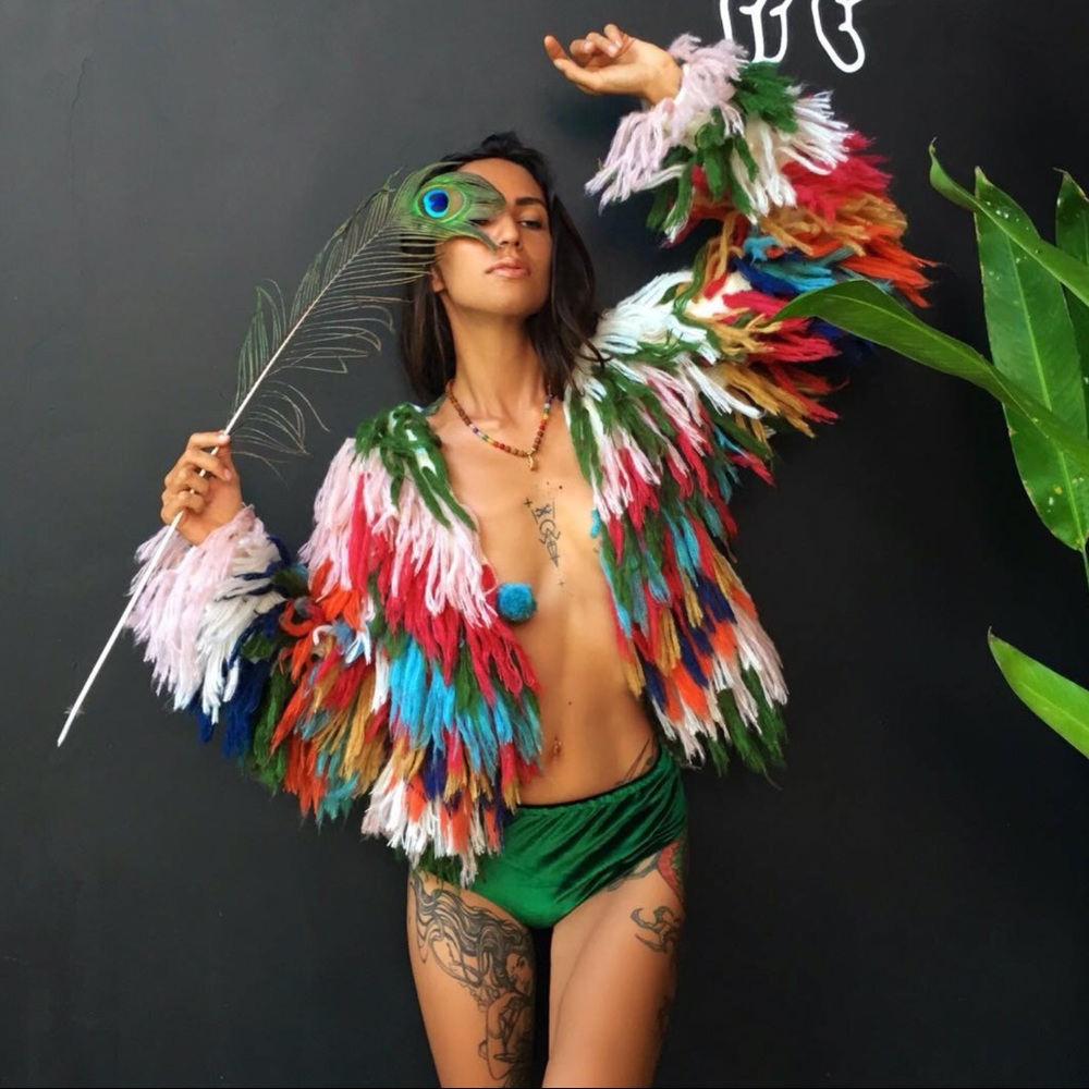 Rainbow Shag Jacket